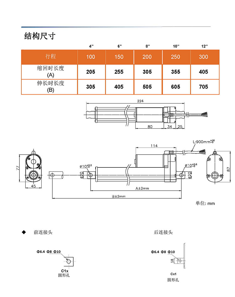 電動(dòng)推桿工作原理及組成部件結(jié)構(gòu)圖